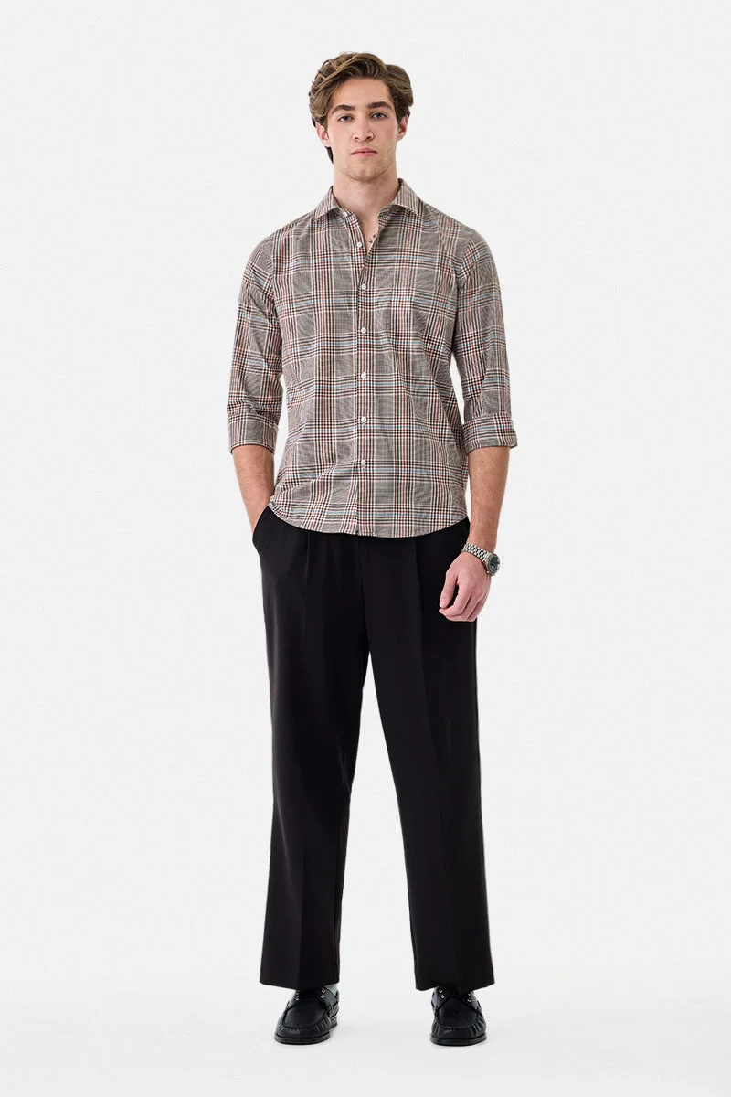 SNITCH Slim Fit Plaid Luxe Shirt
