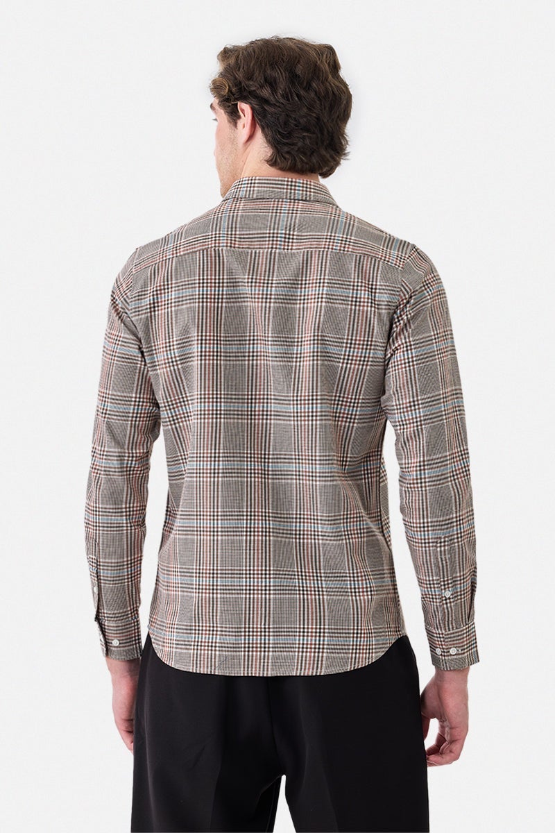 SNITCH Slim Fit Plaid Luxe Shirt - Image 5