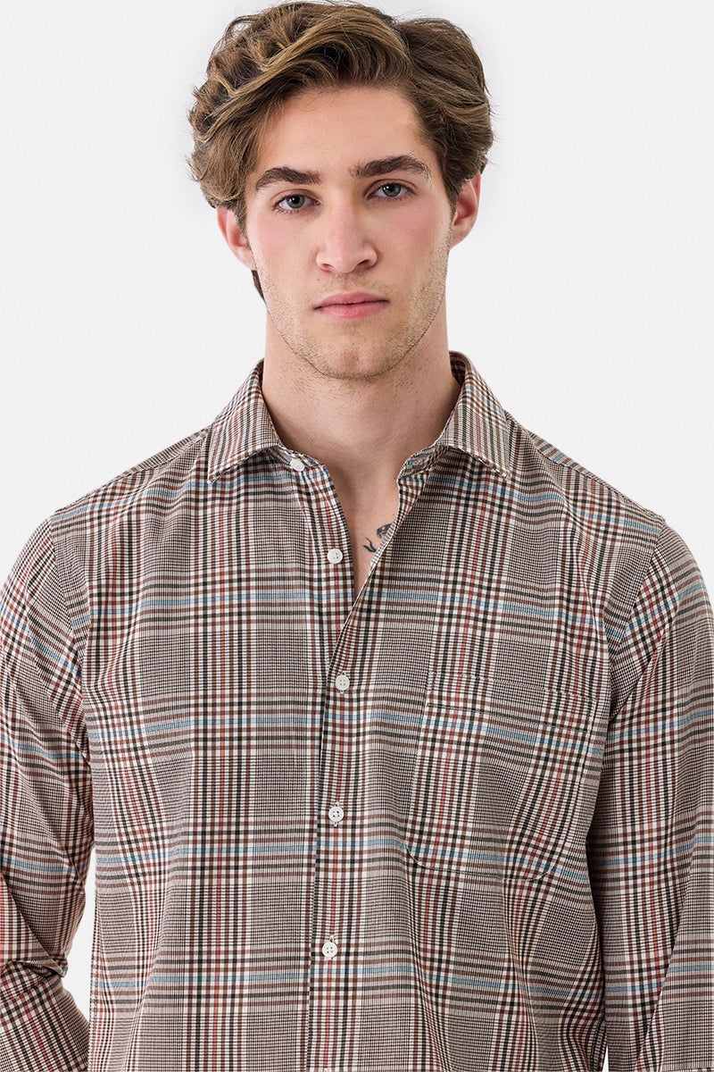 SNITCH Slim Fit Plaid Luxe Shirt - Image 3