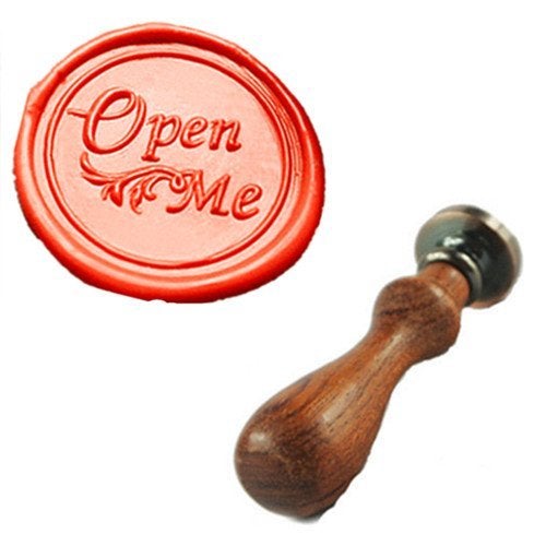 MDLG Fancy Script Open Me Monogram Wax Seal Stamp Embellishment Wedding Invitation Card Snail Mail Gift Wrapping Wine Package Great Idea Insect Wax Seal Stamp Set - Image 3