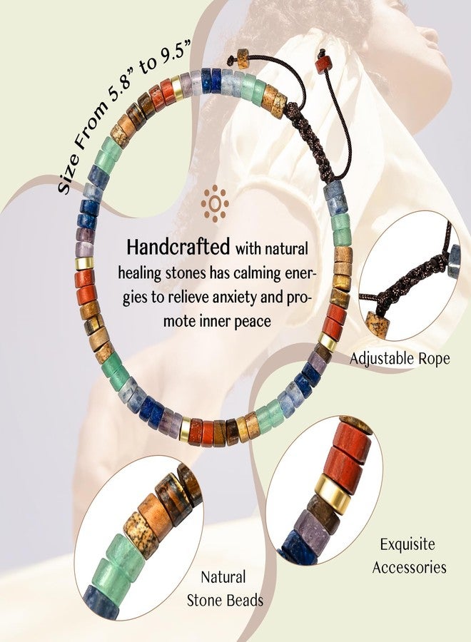 ZOKCC Inspirational Bracelet Gifts for Women Birthday: Healing Natural Stone Bracelet - Thinking of You Get Well Soon Christmas Day Gifts for Friend Sister Bestie BFF - Image 3