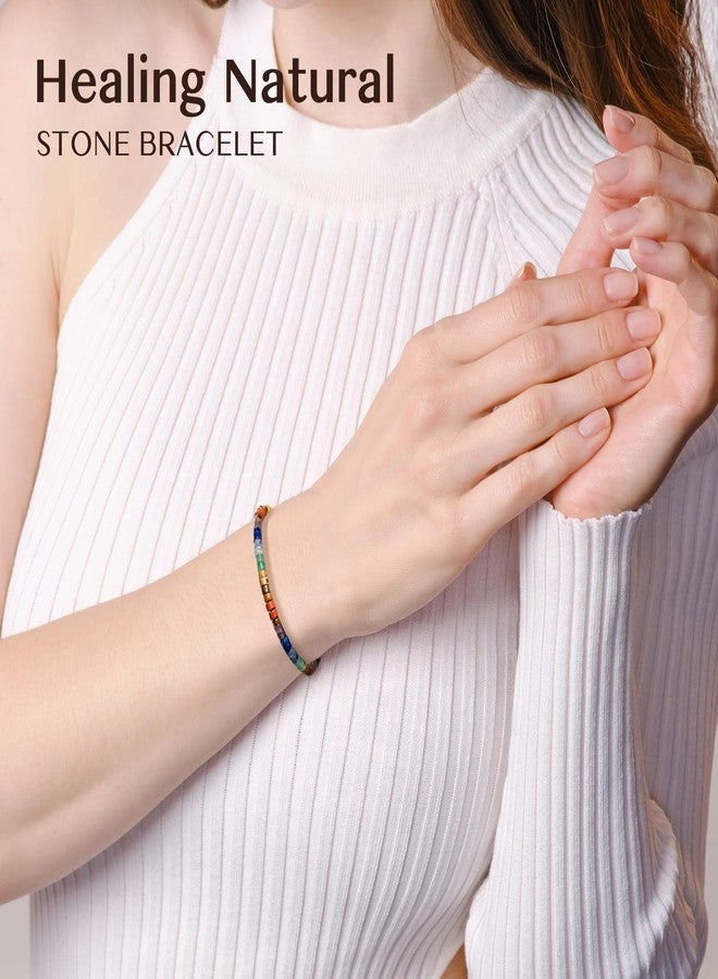 ZOKCC Inspirational Bracelet Gifts for Women Birthday: Healing Natural Stone Bracelet - Thinking of You Get Well Soon Christmas Day Gifts for Friend Sister Bestie BFF - Image 5