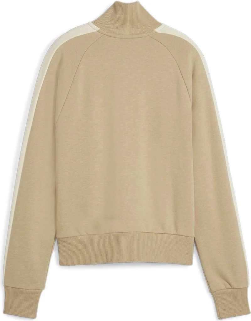 بوما Women's Prairie Tan Iconıc T7 Track Jacket Tr (S) Light Brown Women's Sweatshirt