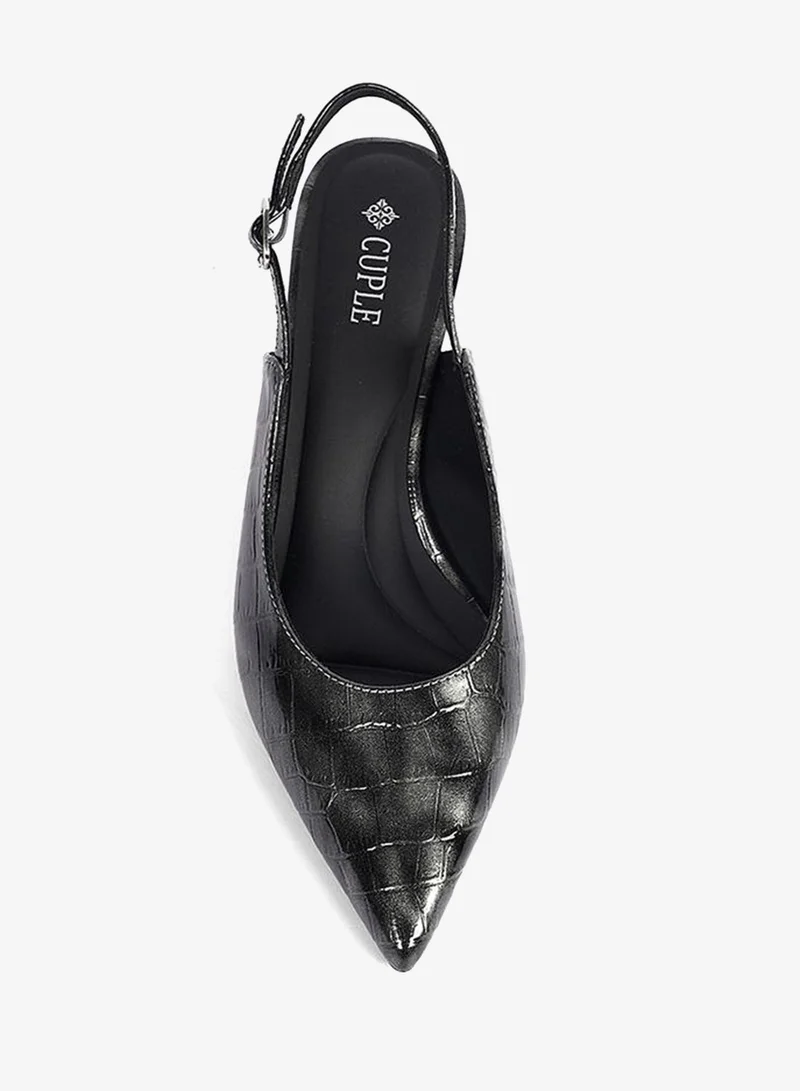 Cuple Womens Sling back heeled Shoes