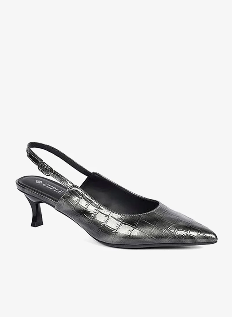 Cuple Womens Sling back heeled Shoes