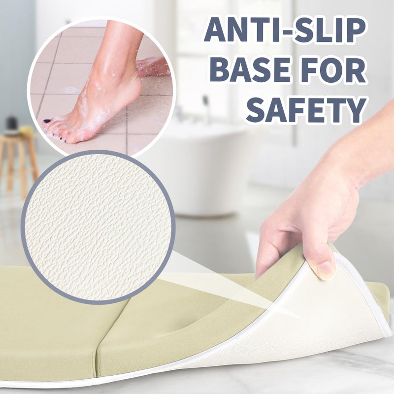 URMYWO Bath Kneeler and Elbow Rest Pad Set - 1.5" Thick Baby Bath Kneeler Pads with Toys Organizer, Anti-Slip Cozy Knee & Arm Support Bathtub Mat, Quick Dry Kneeling Pad for Baby Bath Time - Image 5