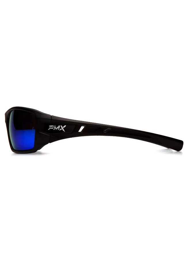 Pyramex Safety Pyramex Velar Safety Glasses, Black Frame/Ice Blue Mirror Lens  - Image 2