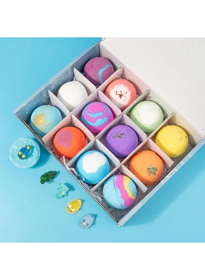 Bath 12 Pieces  Bombs for Kids, Handmade  Bombs with Surprise Toys Inside, Soda Salt Balls, Natural Organic Earth and Sea Bubble s Fizzy Toys to Moisturize Dry Skin for Boys and Girls - Image 5
