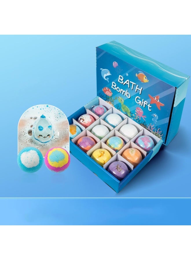 Bath 12 Pieces  Bombs for Kids, Handmade  Bombs with Surprise Toys Inside, Soda Salt Balls, Natural Organic Earth and Sea Bubble s Fizzy Toys to Moisturize Dry Skin for Boys and Girls - Image 2