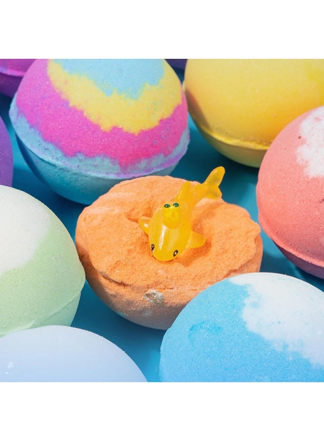 Bath 12 Pieces  Bombs for Kids, Handmade  Bombs with Surprise Toys Inside, Soda Salt Balls, Natural Organic Earth and Sea Bubble s Fizzy Toys to Moisturize Dry Skin for Boys and Girls - Image 4