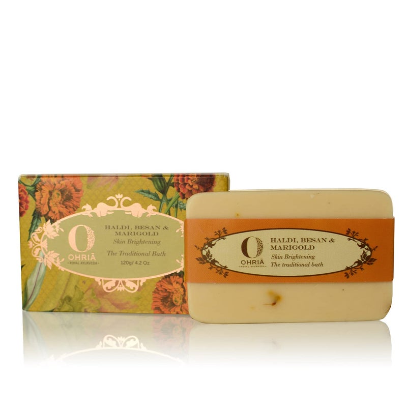 Ohria Ayurveda Bathing Bar Gift Box  Gently Cleanses the Skin Set of 4 - Image 4