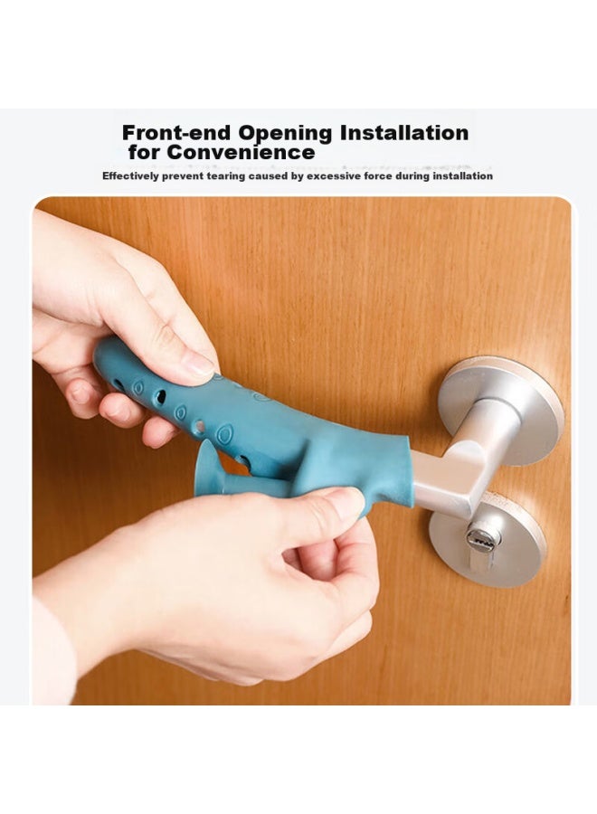 9i9 Door Handle Protectors, Silicone, 3-pack, Baby Anti-collision, Anti-p, Door Stopper, Thickened, Door Back Protective Pad, A183 - Image 3