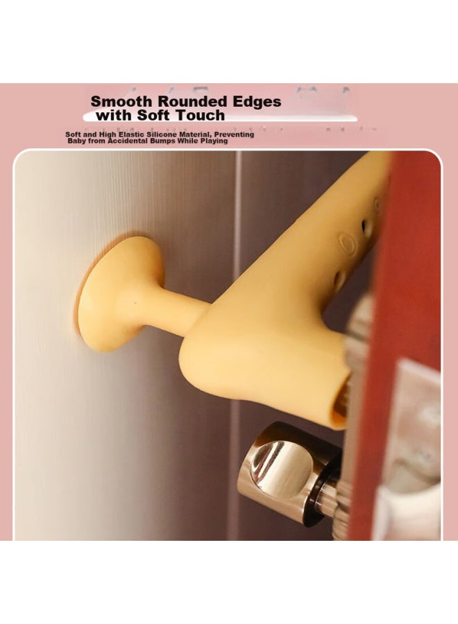 9i9 Door Handle Protectors, Silicone, 3-pack, Baby Anti-collision, Anti-p, Door Stopper, Thickened, Door Back Protective Pad, A183 - Image 2