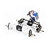 RCAWD Alloy TRX4M Portal Axle with Diff Locker Spool Steering Servo and Center Drive Shaft Set for 118 TRX4M Front Rear Portal Axle Upgrades Part Silver - Image 2