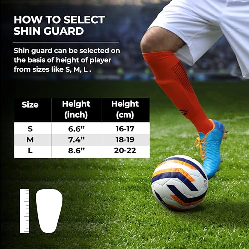 Nivia Wisdom - 2018 Plastic Shin Guard for Youth (Medium, White), for Football Games Matches, Training, Light Weight & Breathable - Image 5