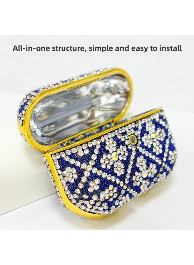 Suitable For Apple Headphone Case Pro2 Niche Advanced Sense Airpods4 Diamond Headphone Protective Case One-piece-Color:Black-Applicable Models:Airpods 4 - Image 5