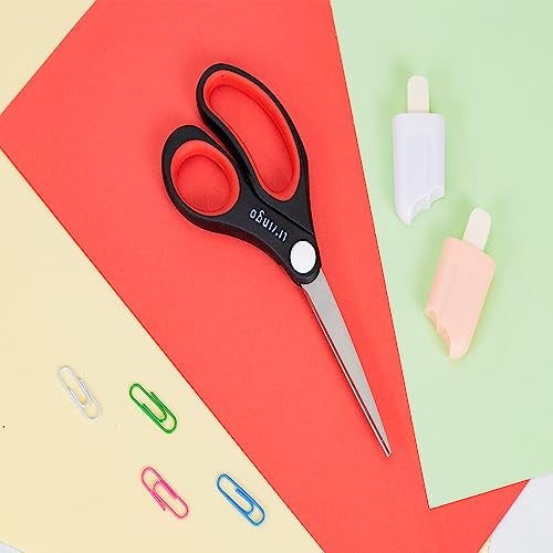 LIVINGO All Purpose Scissors Set - 4 Pack Sharp Multipurpose Heavy Duty Shears for Kitchen Cooking Sewing Fabric Cutting Poultry Food Paper Craft Office Household School Multi Pack Utility Shears - Image 5