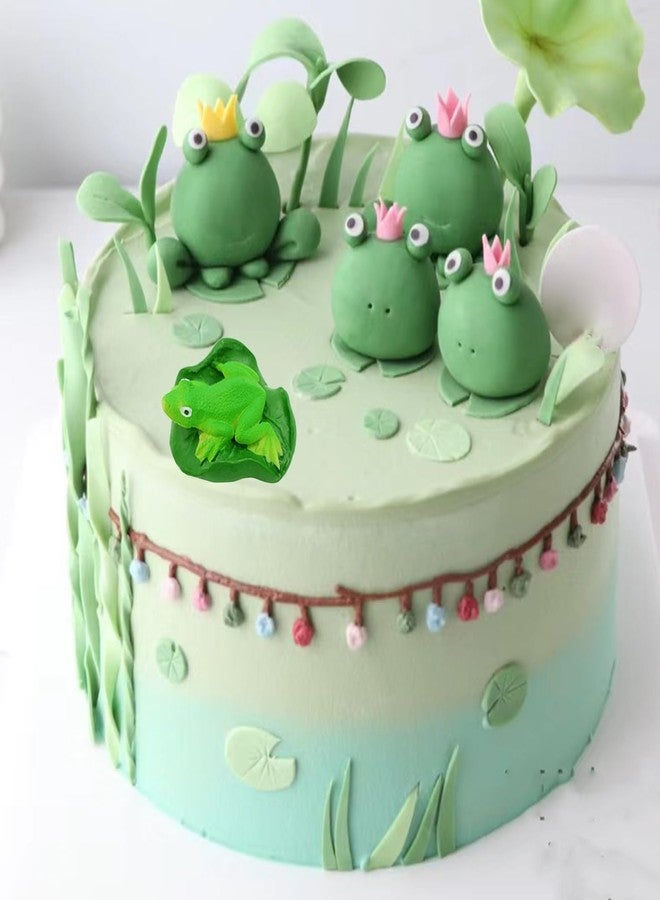 YIHUOMOLDS Frog Fondant Molds Frog Cake Decorating Silicone Mold For Cupcake Topper Cake Decoration Chocolate Candy Gum Paste Polymer Clay - Image 3
