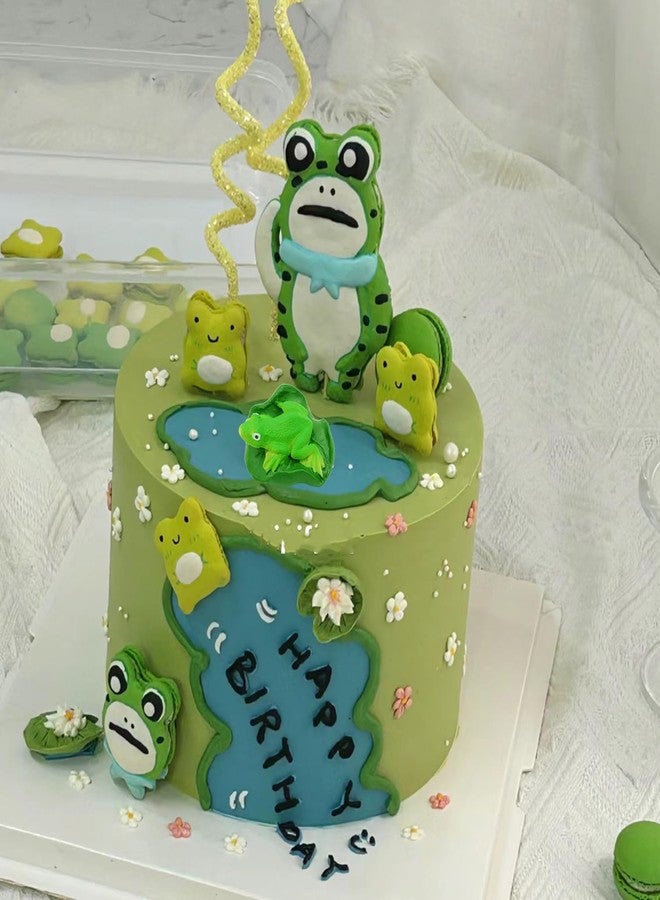 YIHUOMOLDS Frog Fondant Molds Frog Cake Decorating Silicone Mold For Cupcake Topper Cake Decoration Chocolate Candy Gum Paste Polymer Clay - Image 4