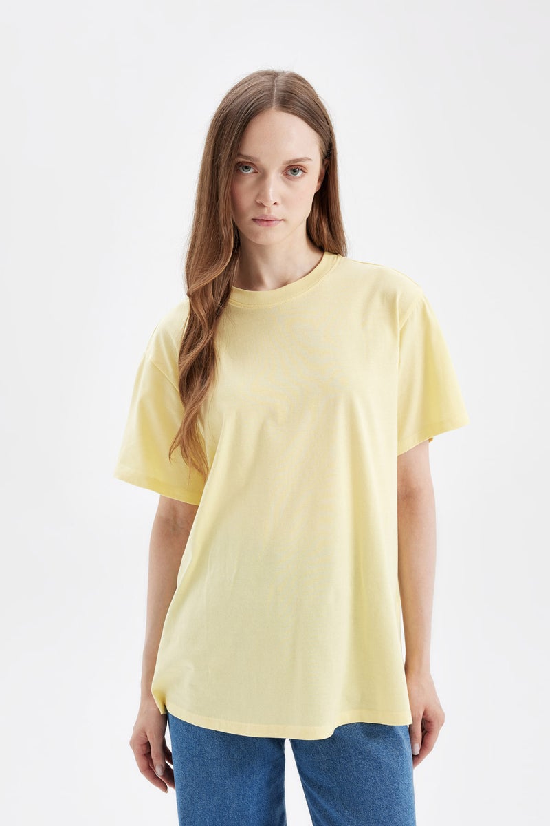 DeFacto Woman Regular Fit Printed Short Sleeve Tunic - Image 1