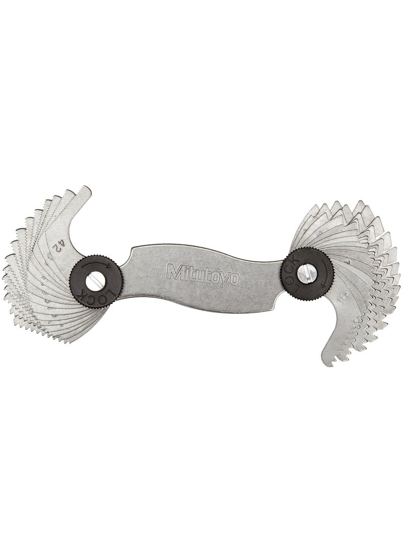 Mitutoyo Mitutoyo 188111 Screw Pitch Gage 4  42 TPI 30 Leaves 
