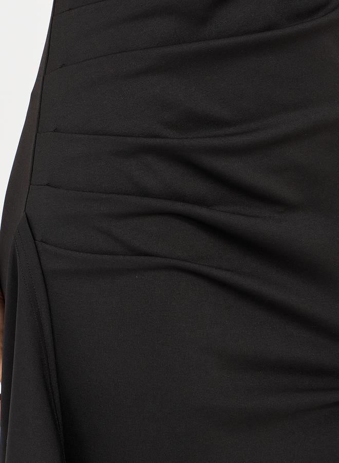 Styli Off-Shoulder Slit Dress  - Image 3