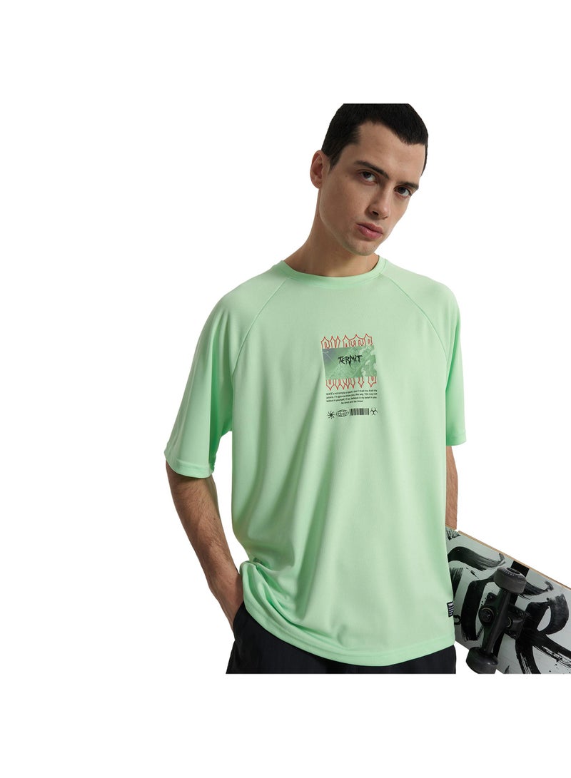 Termit تي شيرت بيستاشيو للرجال EU 56-58، تيرميت، تصميم فضفاض، مزيج ألياف صناعية متين، مريح وأنيق لأسلوب الحياة النشط - Image 1