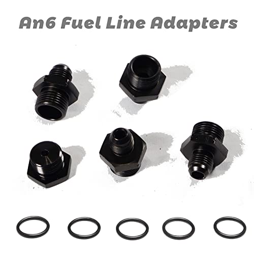 YESHMA Billet Fuel Rail Kit Compatible With LS LS1 LS2 LS3 LS6 Stock Intake Manifold 6AN+Hardware - Image 5