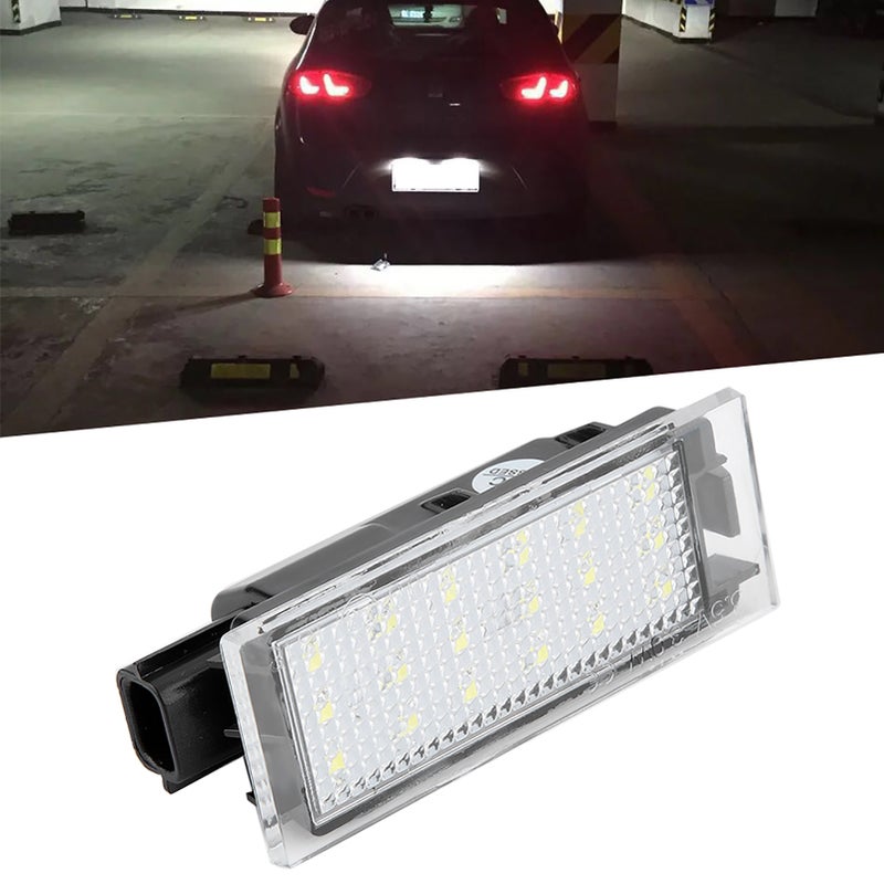 2Pcs Car LED License Plate Light Lamp for Twingo/Clio/Megane/Lagane - Image 5