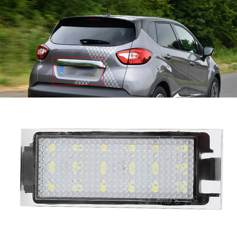 2Pcs Car LED License Plate Light Lamp for Twingo/Clio/Megane/Lagane - Image 3