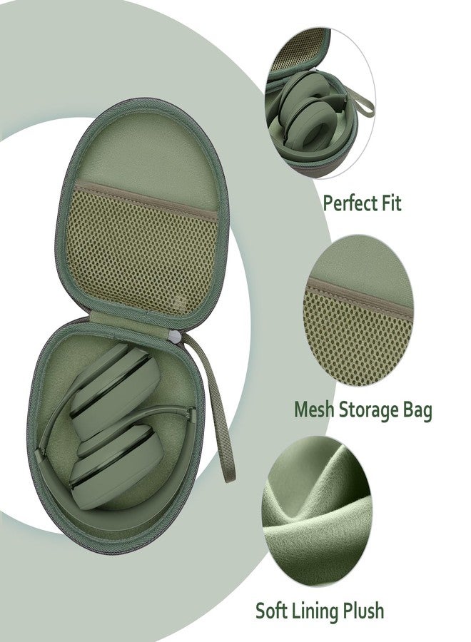 XANAD Headphone Headset Case for Beats/JBL/JLab/TOZO/BERIBES/Picun/KVIDIO Noise Cancelling Over-Ear Foldable Headphone (Dark Green) - Image 2