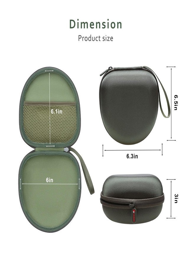 XANAD Headphone Headset Case for Beats/JBL/JLab/TOZO/BERIBES/Picun/KVIDIO Noise Cancelling Over-Ear Foldable Headphone (Dark Green) - Image 3
