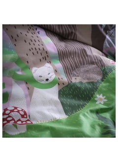 erorex Duvet cover and pillowcase, multicolour/forest pattern, 150x200/50x80 cm  - Image 5