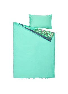 erorex Duvet cover and pillowcase, multicolour/forest pattern, 150x200/50x80 cm  - Image 3