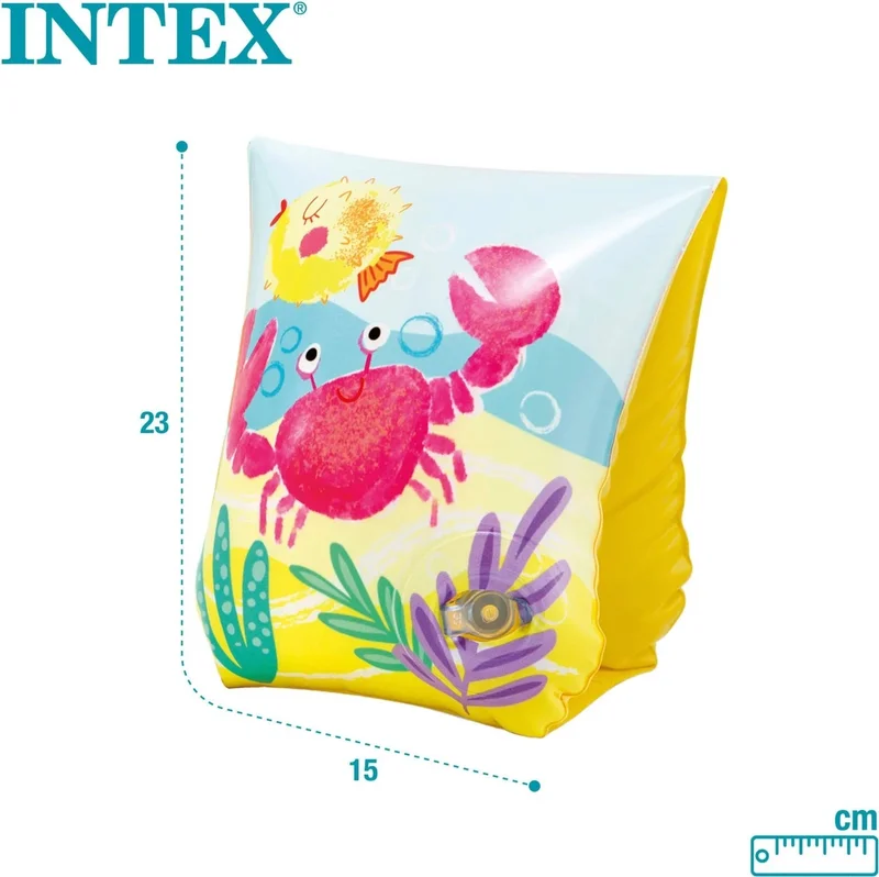 INTEX Sea Creatures Patterned Inflatable Sleeve 3-6 Years 23 cm x 15 cm