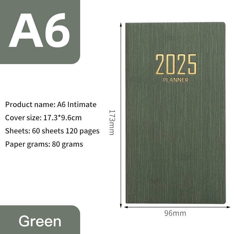 Generic 2024 English Day Book 2025 A6 Plan Notebook 365 Days Time ...