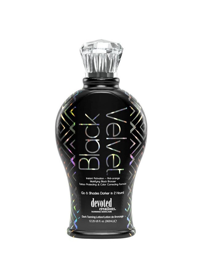 Devoted Creations Black Velvet Anti-Orange Mattifying Black Bronzer Tanning Lotion 12.25 oz - Image 1