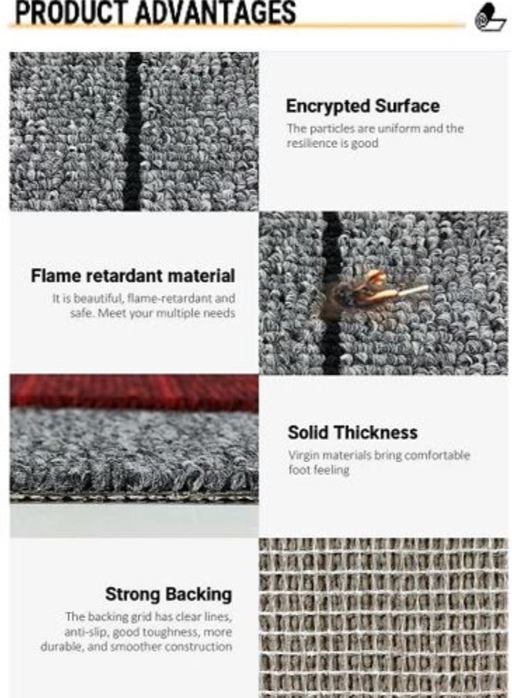 AL WADI FURNITURE AWF Al Wadi Furniture Loop Pile Carpet Ultra Blue  - Image 4