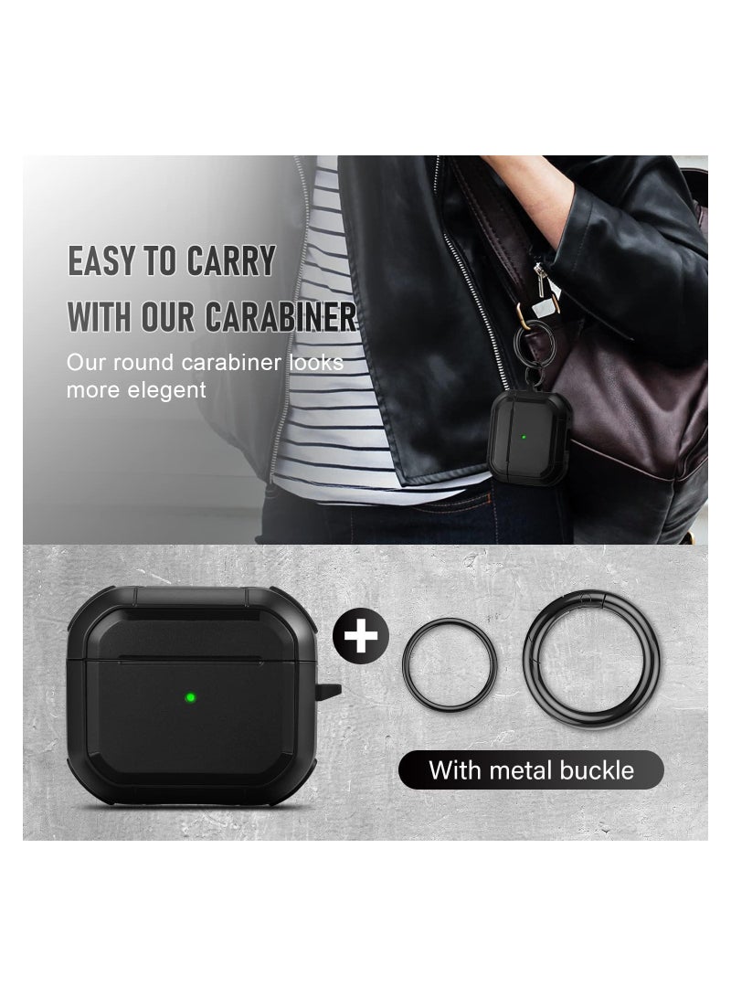 ELTRAZONE Case Cover Compatible with AirPods 3rd (2021) Cool Shockproof Armor Vintage PC Headphone Case - Image 4