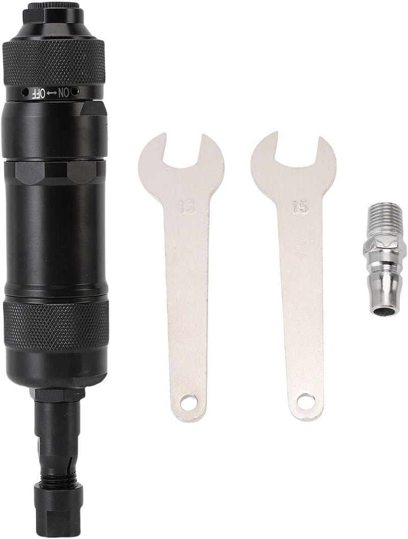 Air Powered Die Grinder, Pneumatic Straight Die Grinder, 24000 RPM Compact Pneumatic Polishing Tool with 1/4in Inlet Joint 6mm Collet KP 642 - Image 1