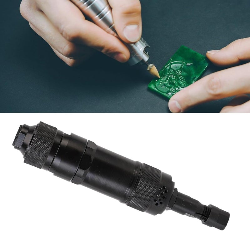 Air Powered Die Grinder, Pneumatic Straight Die Grinder, 24000 RPM Compact Pneumatic Polishing Tool with 1/4in Inlet Joint 6mm Collet KP 642 - Image 4