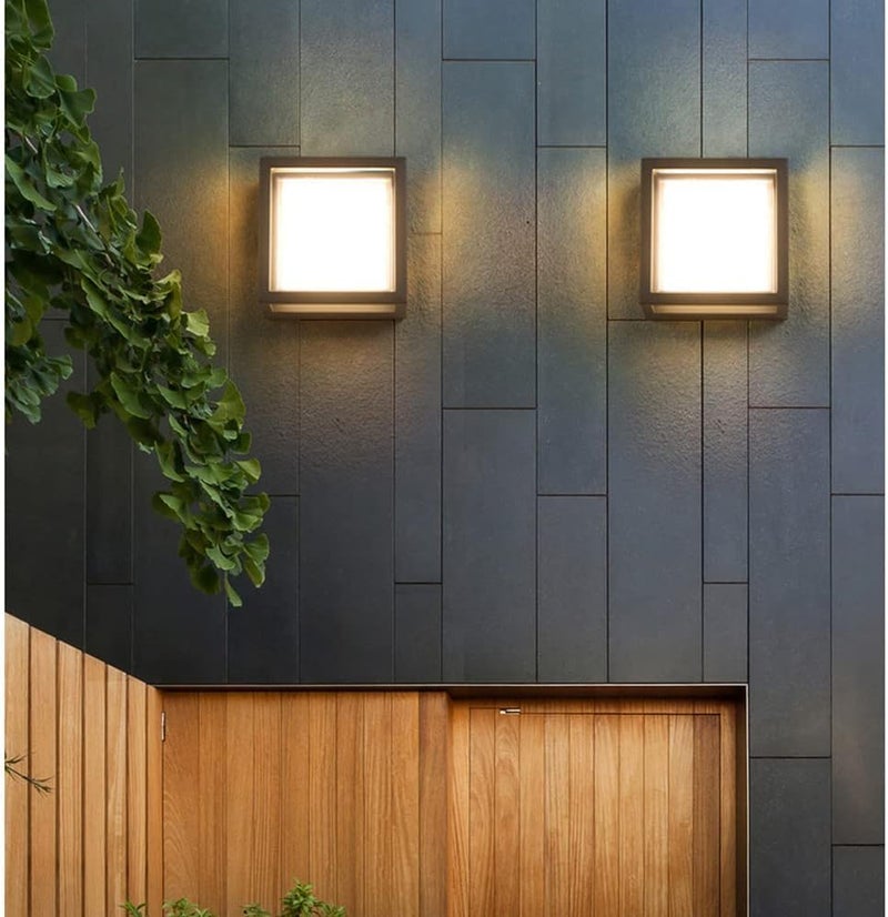 مصباح حائط LED حديث - تصميم مربع هندسي، 3000K أبيض دافئ، مصباح داخلي/خارجي مقاوم للماء IP65 - Image 4