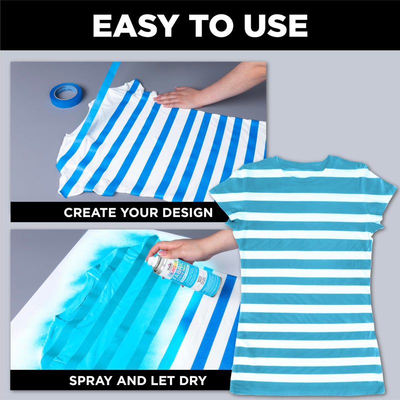 Tulip ColorShot Instant Fabric Spray Paint, Permanent Color Spray-On Fabric Paint, 3oz, Neon Blue - Image 5