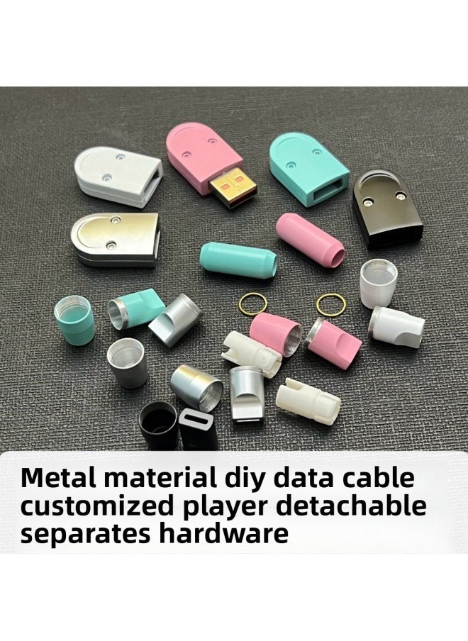 Generic Color Matching Customized Silicone Data Cable For Apple For Huawei OPPO Millet For Iphone5-14 Mobile Phone Charging Line-Color:1m [usb To For Iphone 12w]-Model:[pink Silicone Wire + Nylon Shell] Data Cable Zx Shell With Slider  - Image 5