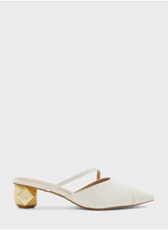 Pointed Toe Mid Heel Pumps