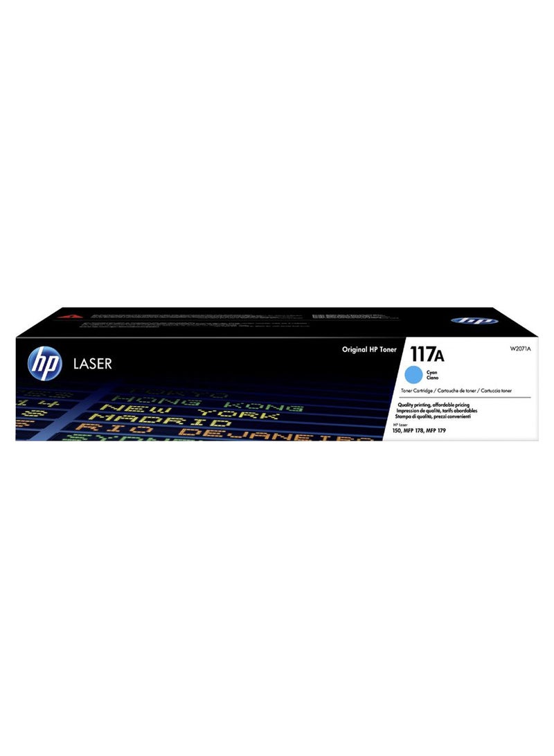HP Original Laser Toner Cartridge W2071A Cyan - Image 1