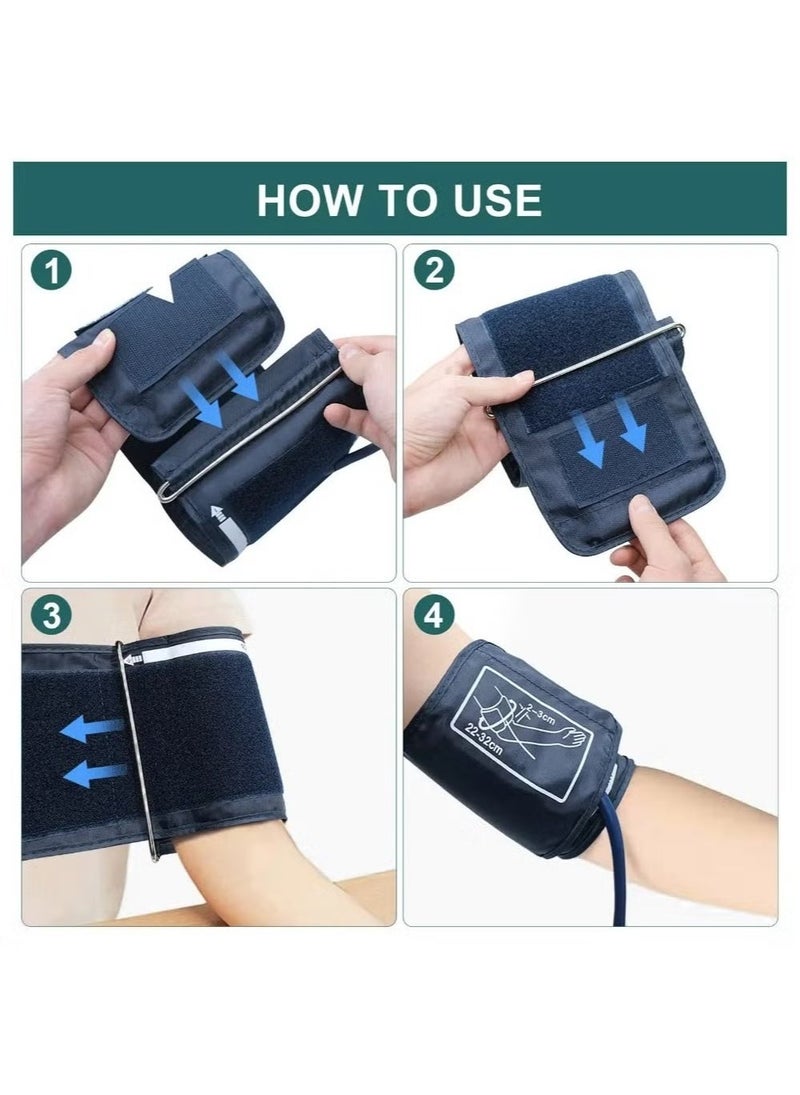 TIGER Blood Pressure Monitor with LCD Digital Display – Accurate & Easy-to-Use Home BP Cuff, Large Screen for Clear Readings, Adjustable Arm Cuff, Portable, Ideal for Monitoring Health at Home - Image 4