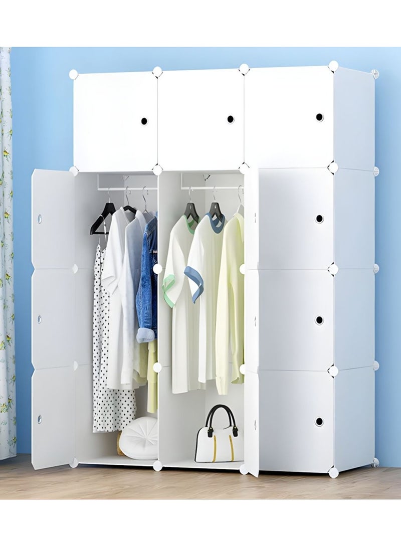 DubaiGallery Home Portable storage cabinet cupboard for hanging clothes combination wardrobe cupboard space savvette toy towel ideal storage organiser wardrobe clothes.  - Image 1