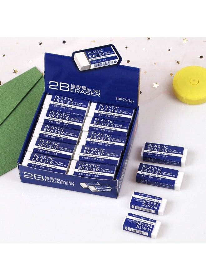 HELPS B White Eraser Pencil Writing Large Eraser Rectangular Kidsren's Eraser Office Student Eraser Customization - Image 2