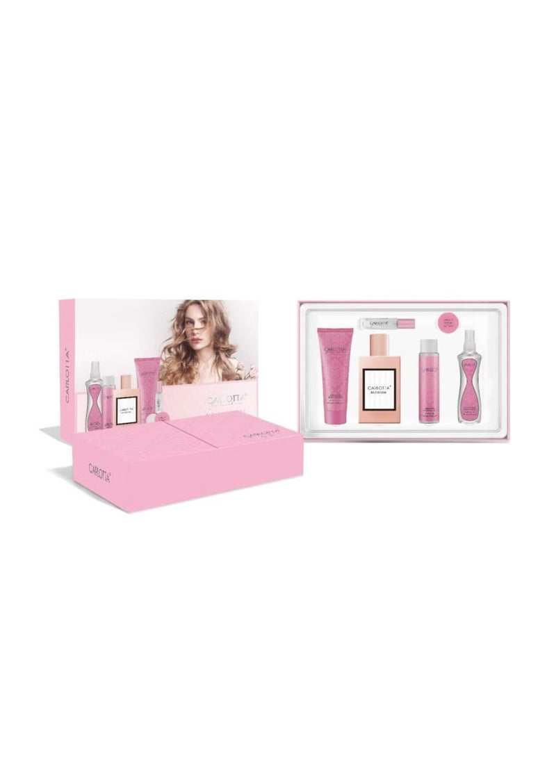 كارلوتا طقم هدية للنساء مجموعة عطر كارلوتا بلوسوم 6 قطع